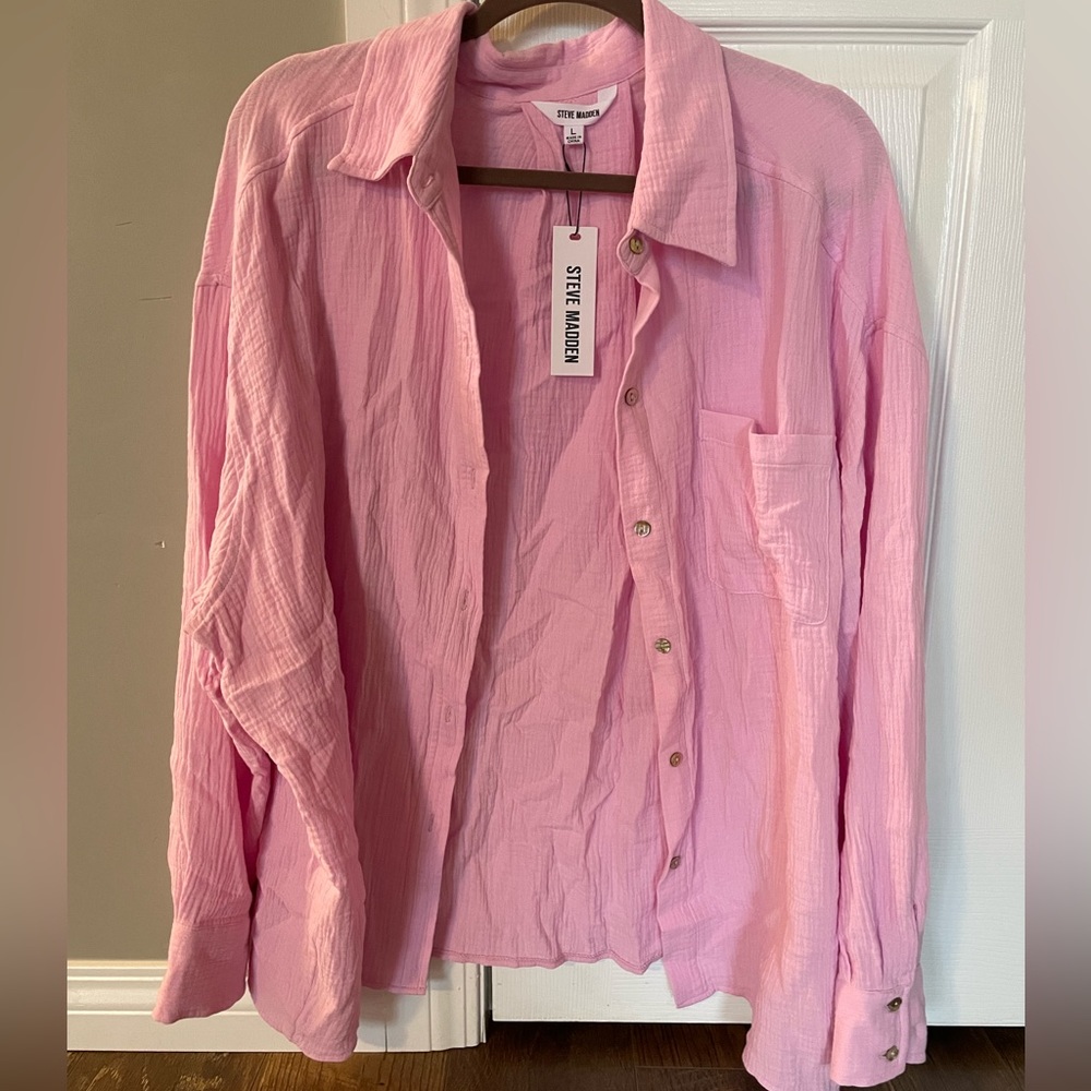 Steve Madden gauze shirt